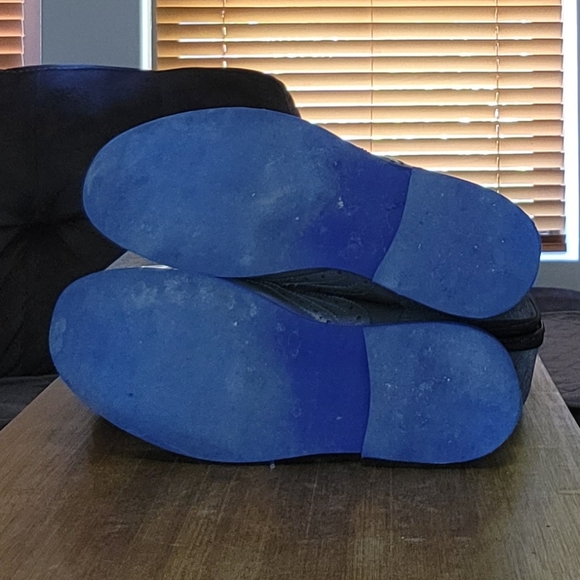 MADDEN Wingtip Men's 11 Grey with Electric Blue soles Pre-owned - Picture 9 of 11